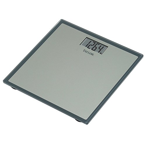 Digital Glass Bathroom Scale Gray/Silver - Taylor