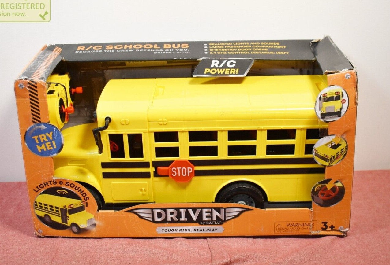 DRIVEN by Battat RC School Bus: Remote Control Vehicle