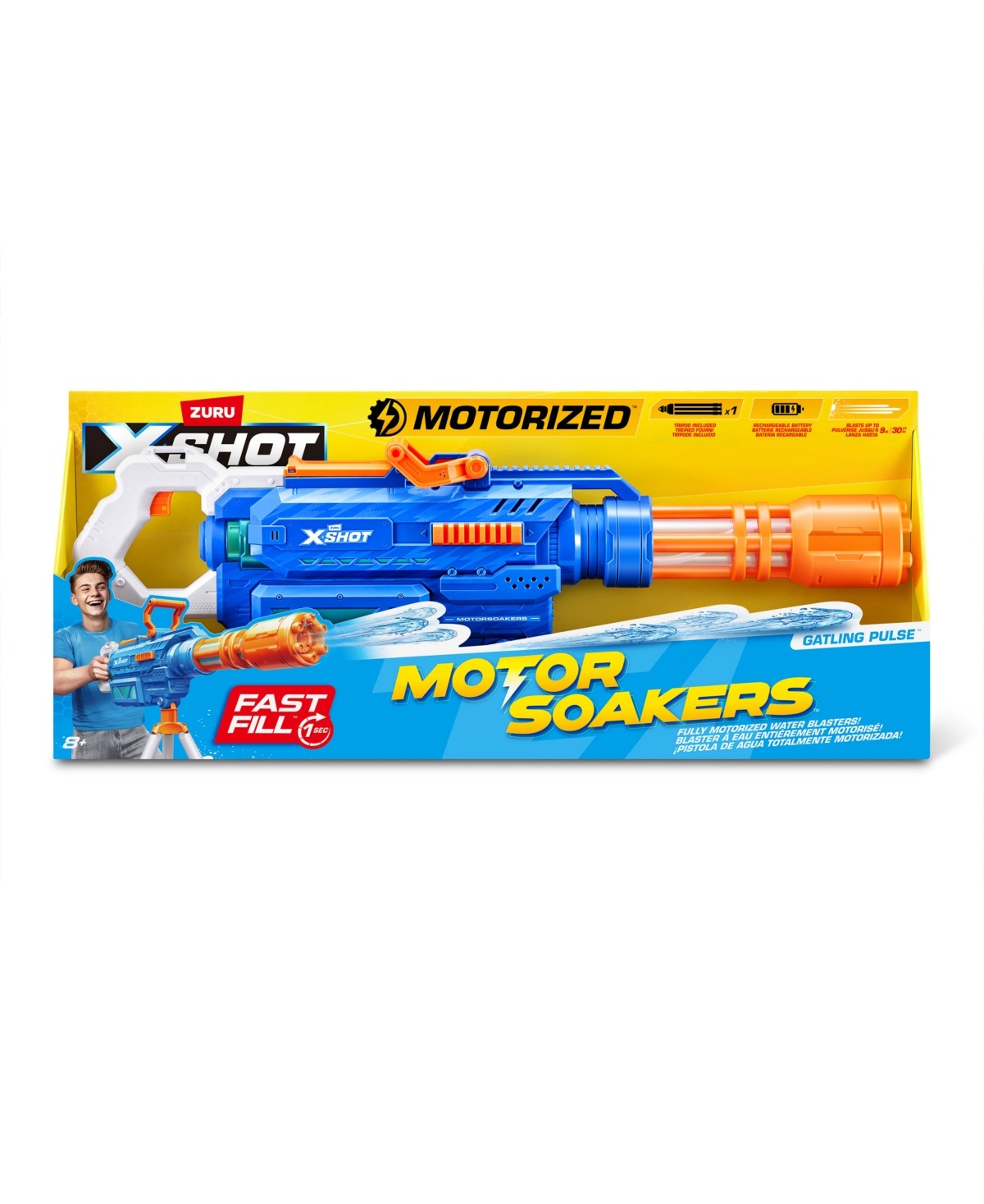 X-Shot Motor Soakers Gatling Pulse Water Blaster