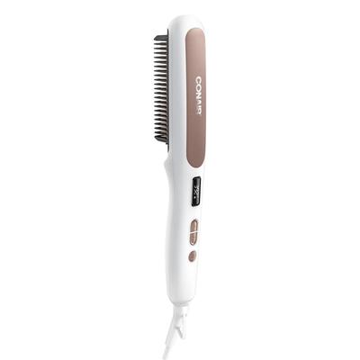 Conair® Double Ceramic Heated Straightening Brush, White