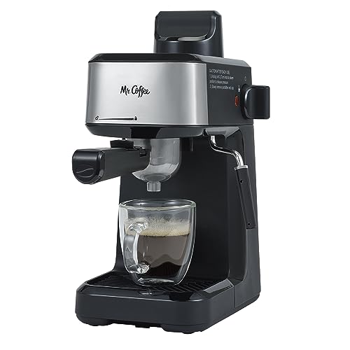 Mr. Coffee Cappuccino and Espresso Maker Steam Pressure System, 4 Cup