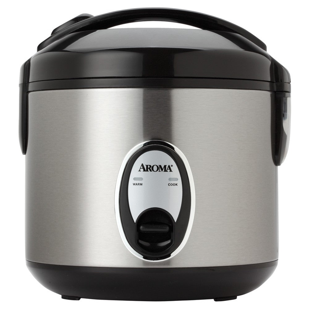 Aroma 8 Cup Rice Cooker Stainless Steel ARC-904SB