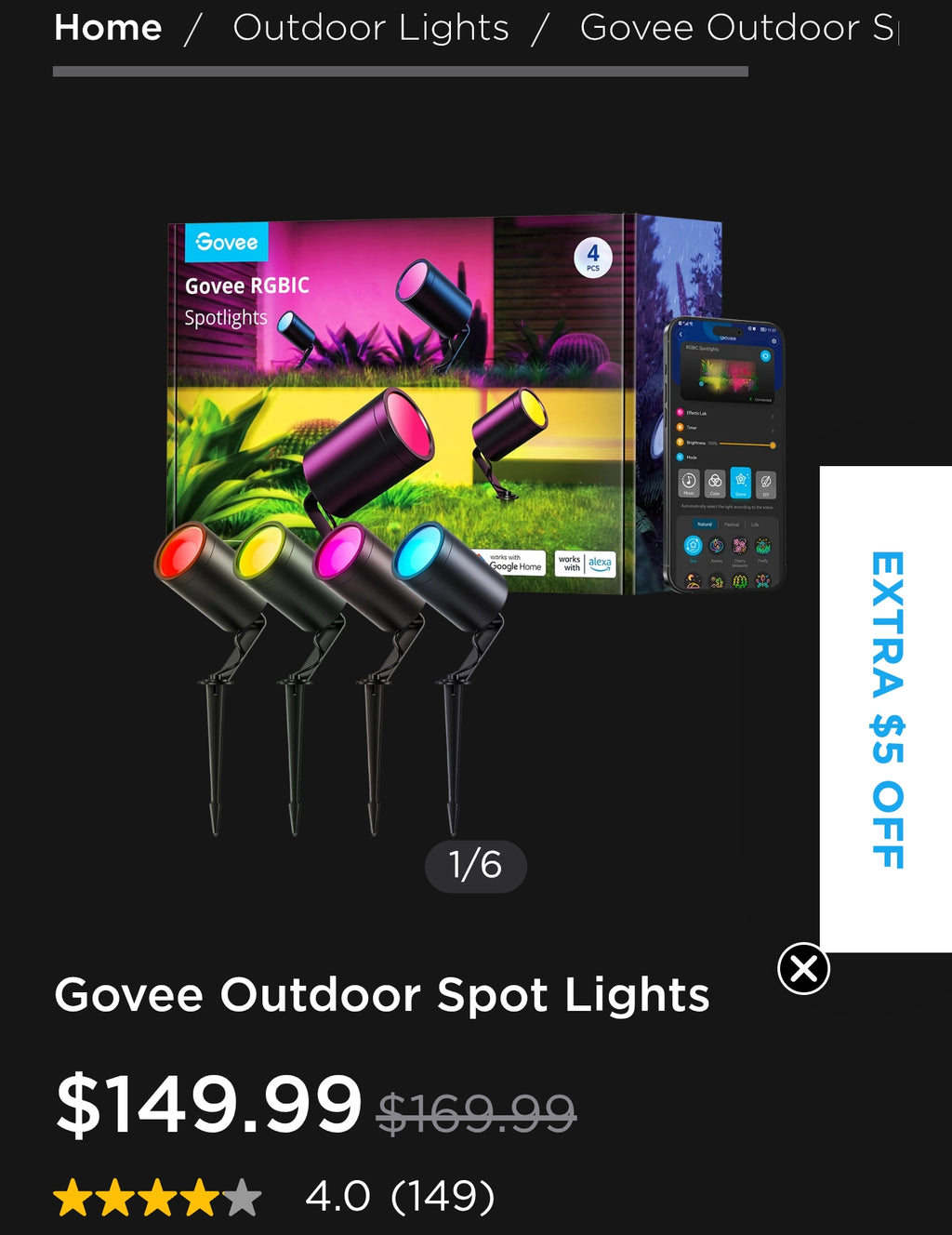 Govee Outdoor Spot Lights