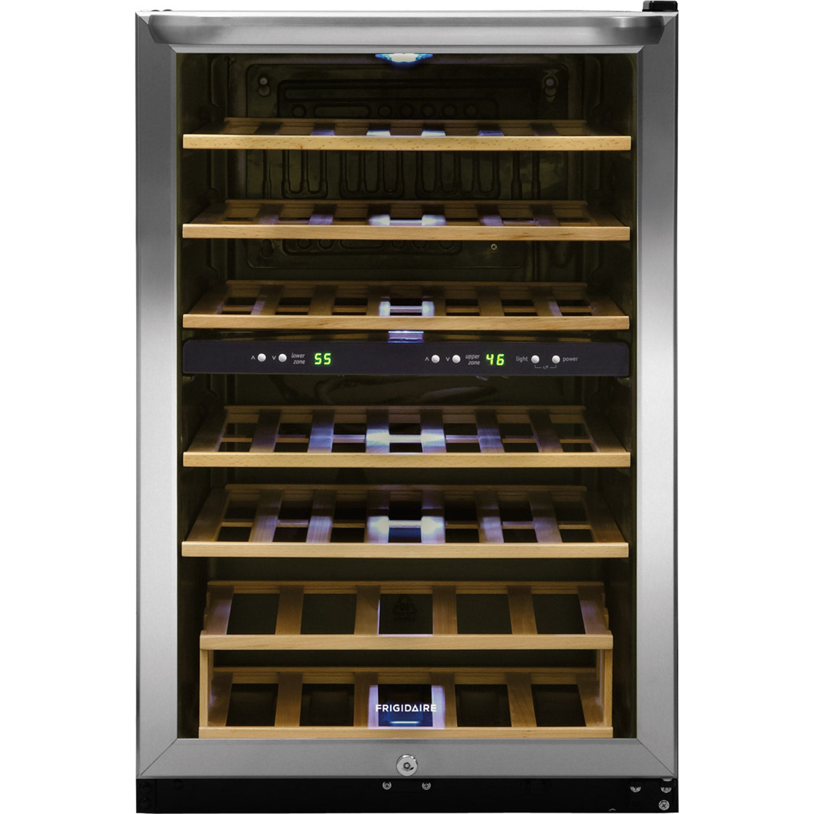 Frigidaire - 38-Bottle Wine Cooler - Stainless Steel